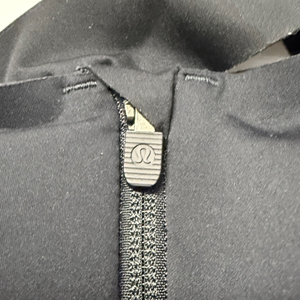 Lululemon Black Zip-Front Sports Bra - Picture 5 of 7